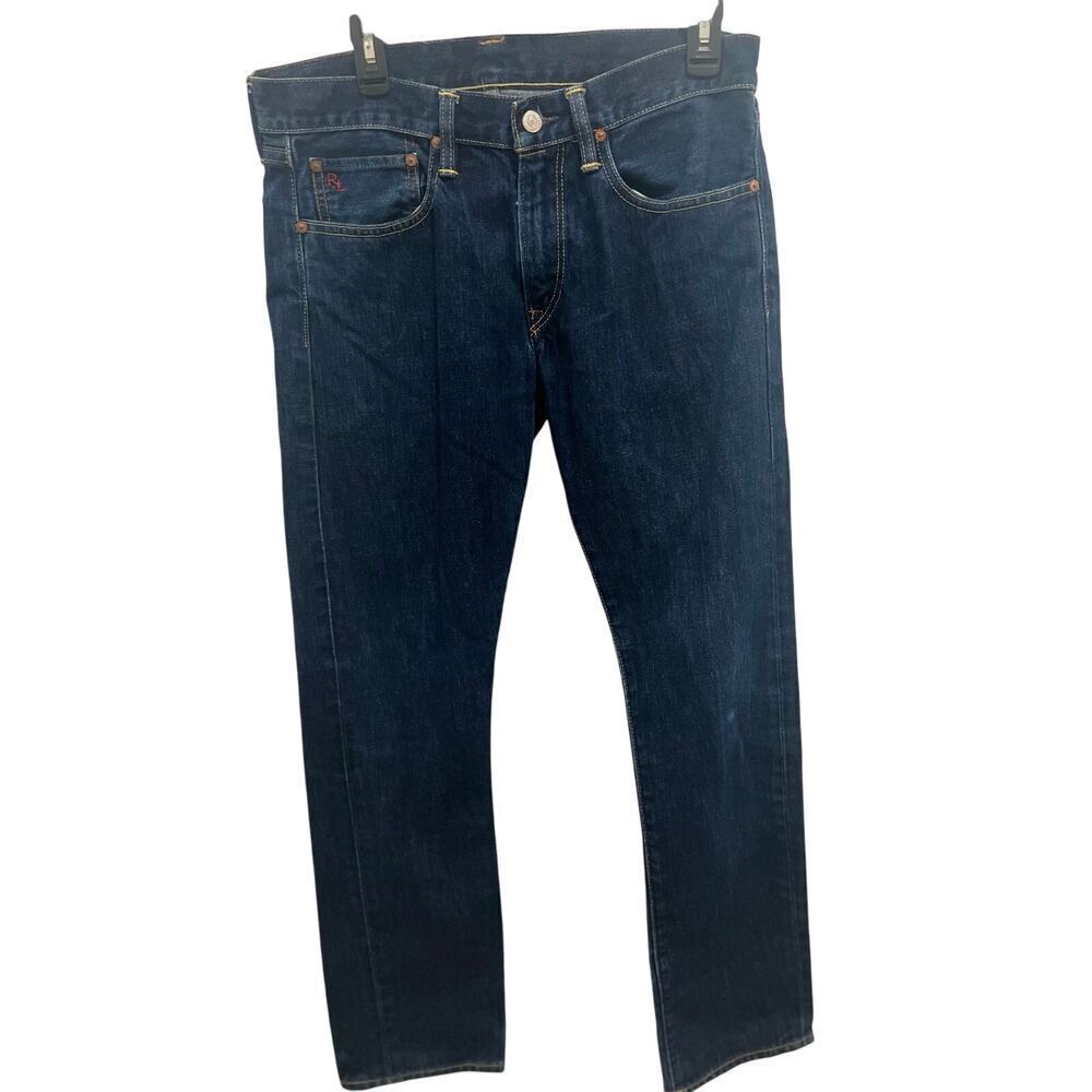 Polo Ralph Lauren Vintage Jeans Men’s 31x30 Denim Straight Fit 90s Dark Wash